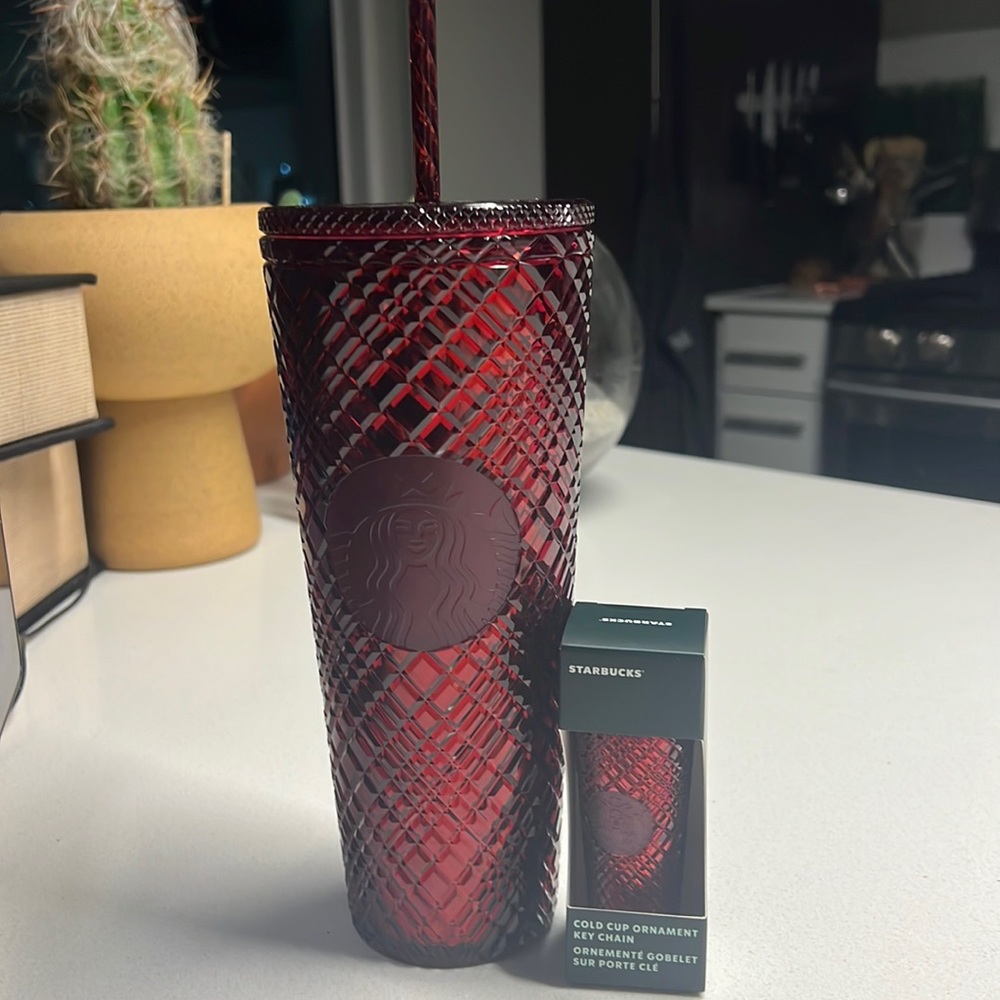 Special Edition Starbucks Holiday Tumbler with matching tumbler ornament